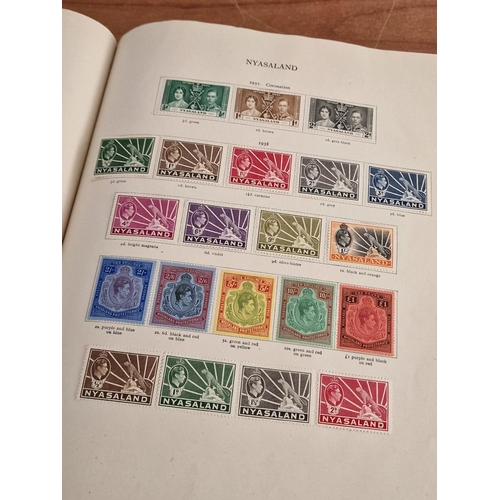 60 - Early Stanley Gibbons 'The Little Hinged Leaf Album' with Amazing Collection of King George VI Stamp... 