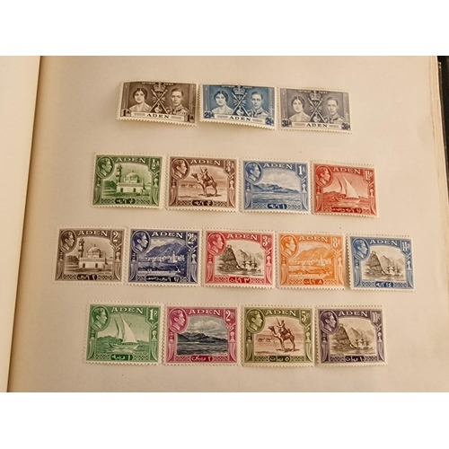 60 - Early Stanley Gibbons 'The Little Hinged Leaf Album' with Amazing Collection of King George VI Stamp... 