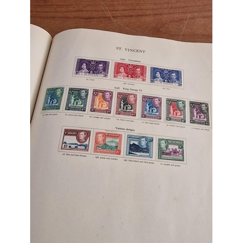 60 - Early Stanley Gibbons 'The Little Hinged Leaf Album' with Amazing Collection of King George VI Stamp... 