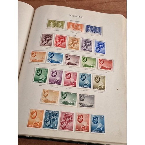 60 - Early Stanley Gibbons 'The Little Hinged Leaf Album' with Amazing Collection of King George VI Stamp... 