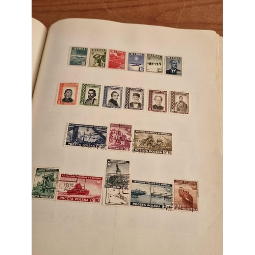 60 - Early Stanley Gibbons 'The Little Hinged Leaf Album' with Amazing Collection of King George VI Stamp... 