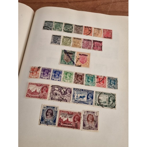 60 - Early Stanley Gibbons 'The Little Hinged Leaf Album' with Amazing Collection of King George VI Stamp... 