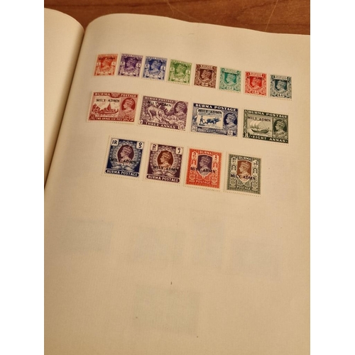 60 - Early Stanley Gibbons 'The Little Hinged Leaf Album' with Amazing Collection of King George VI Stamp... 