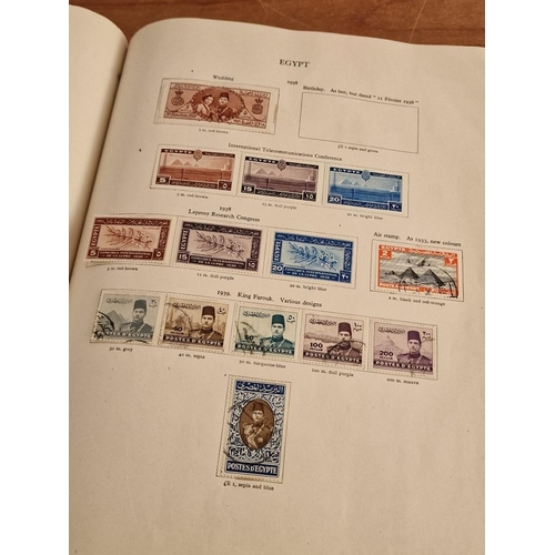 60 - Early Stanley Gibbons 'The Little Hinged Leaf Album' with Amazing Collection of King George VI Stamp... 