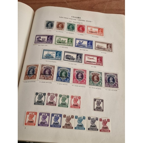 60 - Early Stanley Gibbons 'The Little Hinged Leaf Album' with Amazing Collection of King George VI Stamp... 