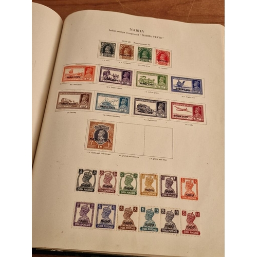 60 - Early Stanley Gibbons 'The Little Hinged Leaf Album' with Amazing Collection of King George VI Stamp... 