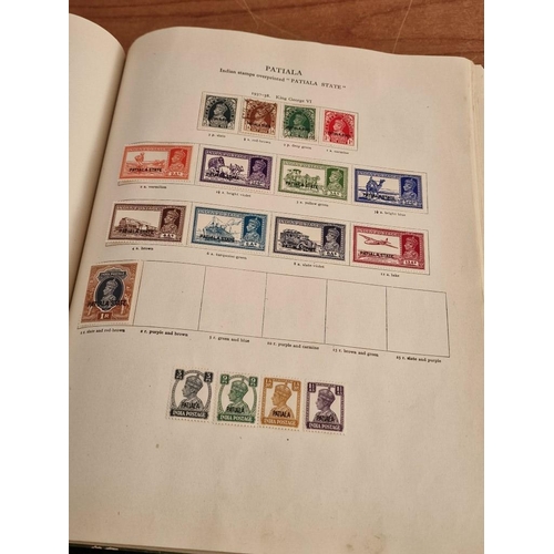 60 - Early Stanley Gibbons 'The Little Hinged Leaf Album' with Amazing Collection of King George VI Stamp... 