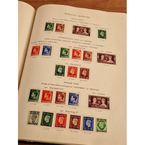 60 - Early Stanley Gibbons 'The Little Hinged Leaf Album' with Amazing Collection of King George VI Stamp... 