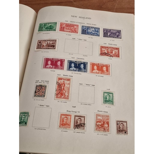 60 - Early Stanley Gibbons 'The Little Hinged Leaf Album' with Amazing Collection of King George VI Stamp... 