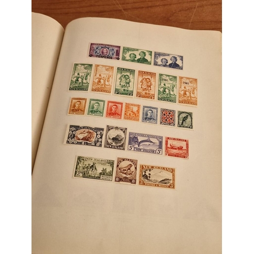 60 - Early Stanley Gibbons 'The Little Hinged Leaf Album' with Amazing Collection of King George VI Stamp... 