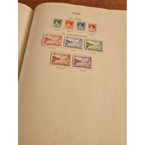 60 - Early Stanley Gibbons 'The Little Hinged Leaf Album' with Amazing Collection of King George VI Stamp... 