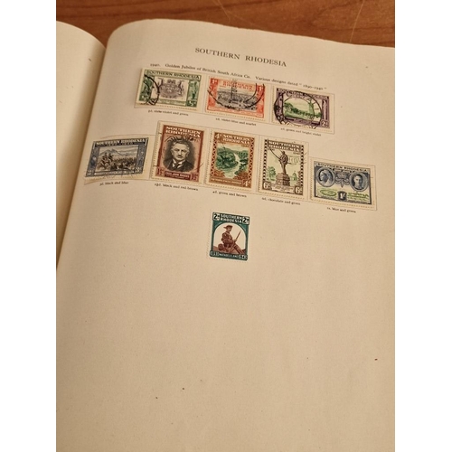 60 - Early Stanley Gibbons 'The Little Hinged Leaf Album' with Amazing Collection of King George VI Stamp... 