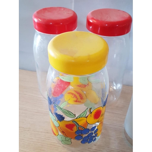 431 - Collection of Assorted Glass Kitchen Containers, (13)