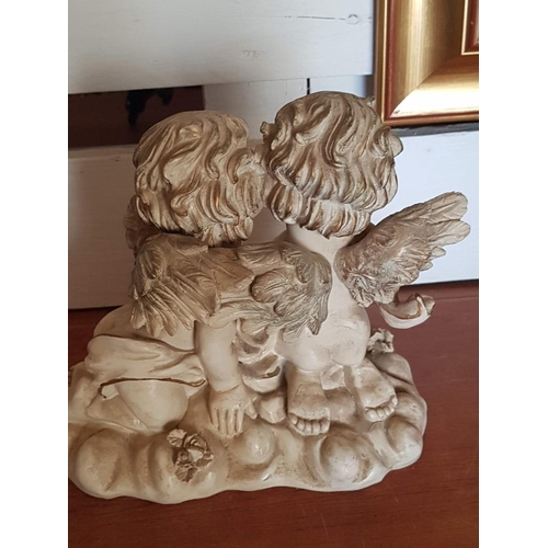 433 - Angels of Innocence, Resin Sculpture, (Approx. H: 24cm)