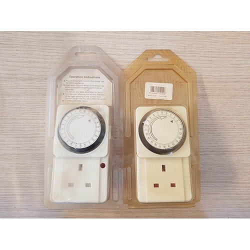 435 - 24 Hour Timer Switches, (Boxed, Untested)