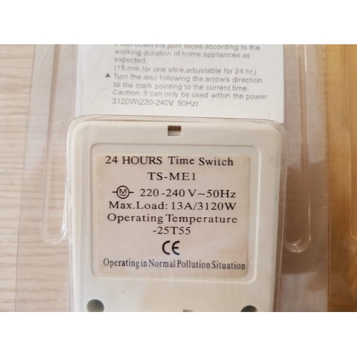 435 - 24 Hour Timer Switches, (Boxed, Untested)