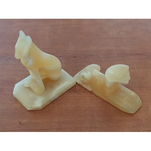 529 - Alabaster and Wooden Egyptian Souvenirs / Ornaments, (6)