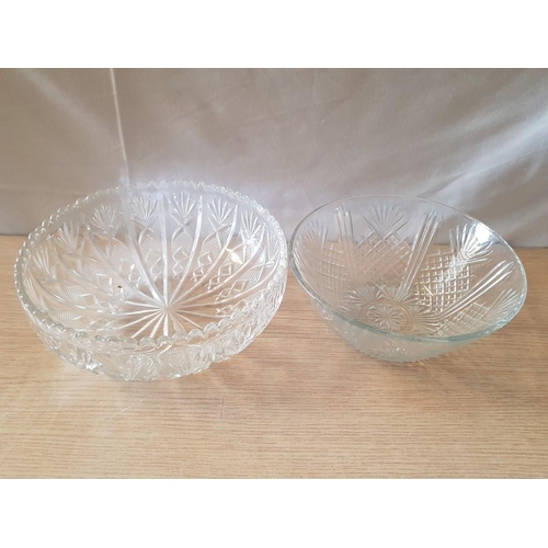 540 - Assorted Tableware; 3 x Large Bowls, Pedestal Platter and 2 x Vases, (6)