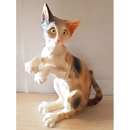 575 - Collection of 8 x Porcelain and Ceramic Cat Figurines, (8)