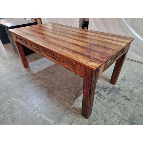 424 - Solid Wood Rectangular Dining Table, (Approx. 176 x 90 x 76cm)
