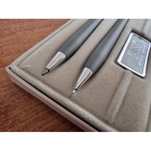 683 - Cross Gray Colour Ball Point Pen and Pencil Set, (Model: 210105) in Original Presentation Box