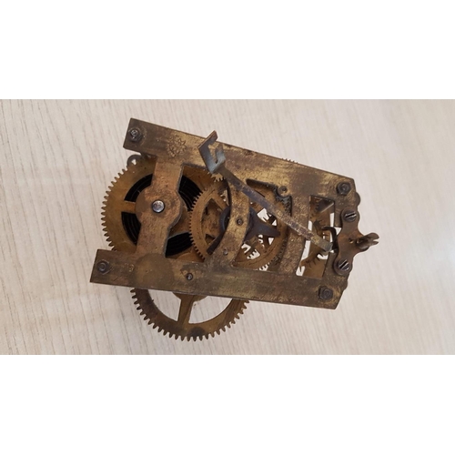 755 - Collection of Assorted Items; Old Mechanical Clock Movement, Decorative Metal Horseshoe and 5 x Smal... 