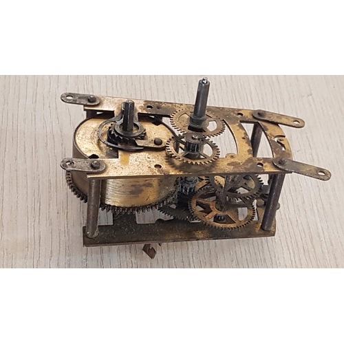 755 - Collection of Assorted Items; Old Mechanical Clock Movement, Decorative Metal Horseshoe and 5 x Smal... 