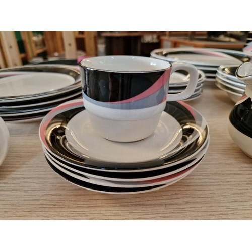 737 - Collection of 'Hankook' Retro Style Tableware / 4-Place Dinner Service & Tea Set, Made in Korea, (Ap... 