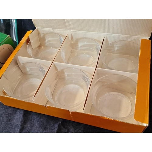 738 - Boxed Set of 'Prisma' 6 x Glass Dishes and 6 x Plates (Made in Finland), Together with Ships Decante... 