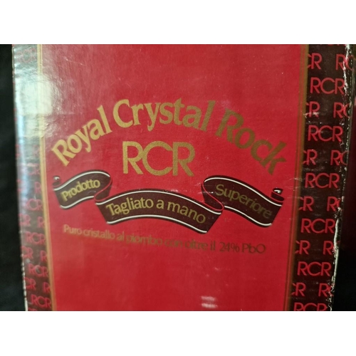 739 - Boxed Set of 6 x RCR (Royal Crystal Rock) Wine Glass and 'Elsa' Jug, Together with Other Crystal Fru... 