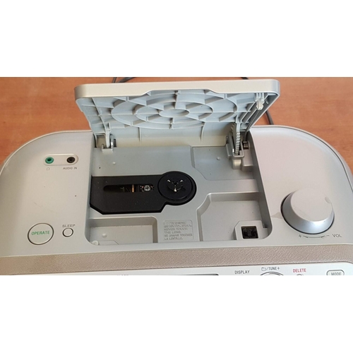 763 - Sony Personal Audio System, (Model No. Z5-R100CP), CD, USB, Radio, Clock, (Untested)