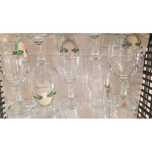 761 - Collection of 18 x Timothy Taylor Glasses, (3 x Sets of 6)