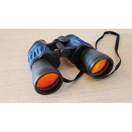 743 - 'Konus' 10x 50 Wide Angle Binoculars, Sporty Fixed Focus 2256, Black / Navy Blue