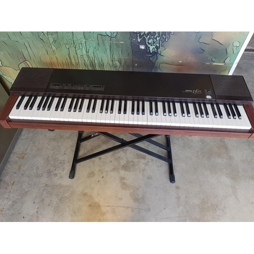 100A - Yamaha PF15 Digital Piano / Electric Keyboard, on Stand * Basic Test and Working *

(Donation by Mrs... 