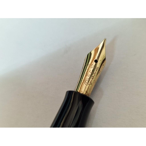 2 - Vintage 'Tropen Gold' Fountain Pen with 14ct (.585) Nib and Screw Cap, Made in Germany