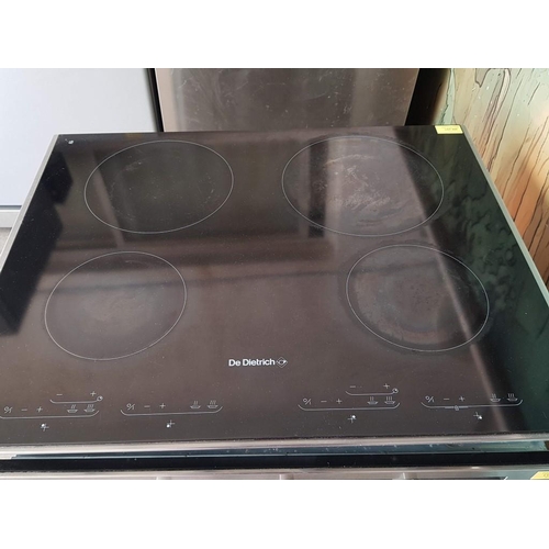 544 - De Dietrich Ceramic Hob, Glass with Stainless Steel Frame, * Tested and Working *