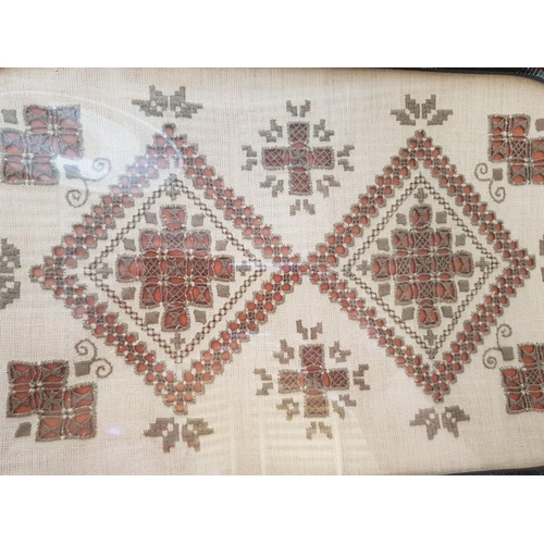 551 - Lefkara Art; Traditional / Vintage Serving Tray (Approx. 43 x 28cm)