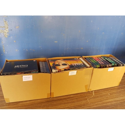 577 - Large Collection (3 x Boxes) of DVD's Incl. Boxsets of: CSI New York, CSI Las Vegas, CSI Miami