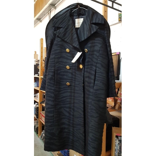 571 - Limited Edition Kenzo x H&M Trench Coat For Women with Large Golden Colour Buttons, Size: EU 38
