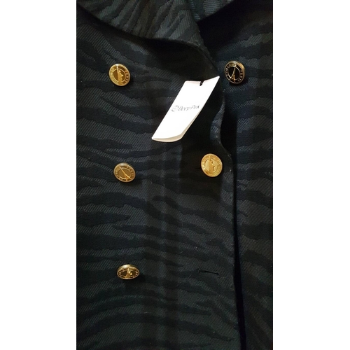 571 - Limited Edition Kenzo x H&M Trench Coat For Women with Large Golden Colour Buttons, Size: EU 38