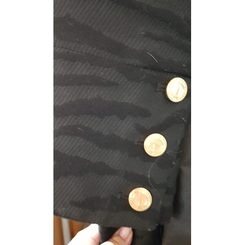 571 - Limited Edition Kenzo x H&M Trench Coat For Women with Large Golden Colour Buttons, Size: EU 38