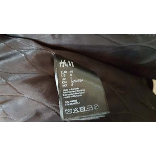 571 - Limited Edition Kenzo x H&M Trench Coat For Women with Large Golden Colour Buttons, Size: EU 38