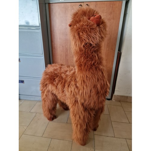 802 - Large Floor Standing Alpaca, in Fury 'Rust' Colour, Made by 'Childhome' of Belgium, (Approx. H: 106c... 