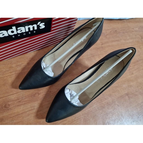 830 - 'Adams Shoes' Black Colour High Heel Shoes, Size 39, * Look Unused in Box *