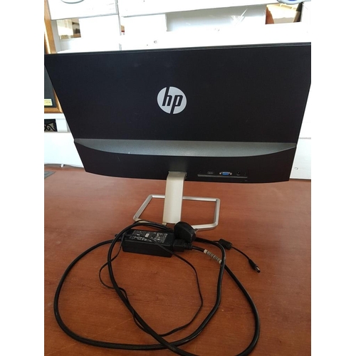 200A - HP Computer Monitor, 24'' LED Display * Basic Test and Working *