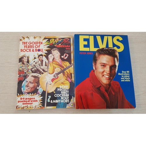 15A - Collection of Elvis Presley LP Vinyl Records and 2 x Books, (see multiple catalogue photos)