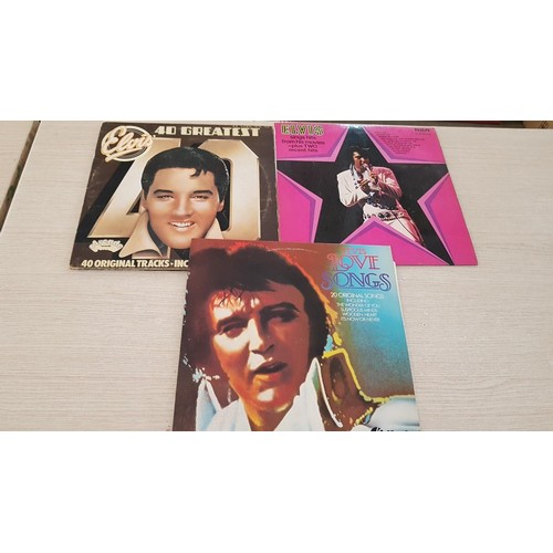 15A - Collection of Elvis Presley LP Vinyl Records and 2 x Books, (see multiple catalogue photos)