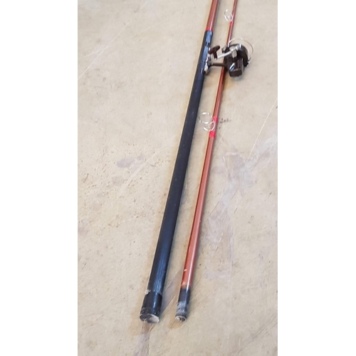 25 - 2 x Fishing Rods; Daiwa Moonraker 4200E-13 (3.9m) 2-Piece Beach Rod with Reel, and One Other, (2)