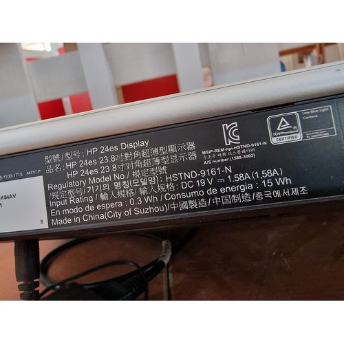 200A - HP Computer Monitor, 24'' LED Display * Basic Test and Working *