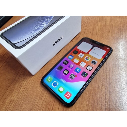 40 - Apple iPhone Xr, Black, 128GB, (Model: A2105), with Original Box, * Basic Test and Factory Reset and... 